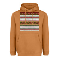 Meerkat christmas mistletoe and stripes seamless pattern Heavyweight Hoodie - BundleAndBundleShop