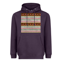 Plum christmas mistletoe and stripes seamless pattern Heavyweight Hoodie - BundleAndBundleShop