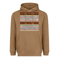 Toasted Coconut christmas mistletoe and stripes seamless pattern Heavyweight Hoodie - BundleAndBundleShop