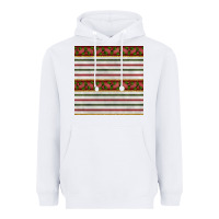 White christmas mistletoe and stripes seamless pattern Heavyweight Hoodie - BundleAndBundleShop