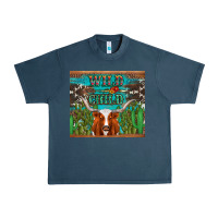Midnight Navy whild child longhorn  cactus cowhide Urban Heavy Tee - Artiststas