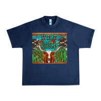 Navy whild child longhorn  cactus cowhide Urban Heavy Tee - Artiststas