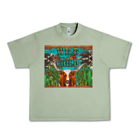 Oil Green whild child longhorn  cactus cowhide Urban Heavy Tee - Artiststas