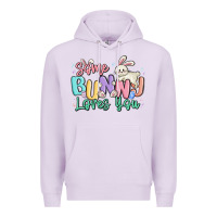 Lilac some bunny loves you easter Premium Hoodie - MaliasSmallBusiness