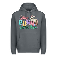 Rock some bunny loves you easter Premium Hoodie - MaliasSmallBusiness