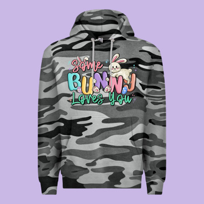 Some Bunny Loves You Easter Premium Hoodie Designed By Maliassmallbusiness