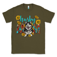 Army Green western alaskan husky mom Classic Tee - texasbilliewilder