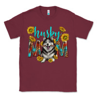 Burgundy western alaskan husky mom Classic Tee - texasbilliewilder