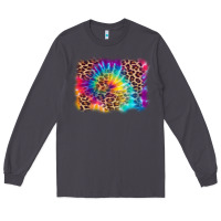 Smoke leopard tie dye background Long Sleeve Tee - Zillion Design Studio