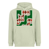 Matcha christmas diamond plaid and green glitter seamless pattern Heavyweight Hoodie - BundleAndBundleShop