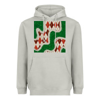 Moon Dust christmas diamond plaid and green glitter seamless pattern Heavyweight Hoodie - BundleAndBundleShop