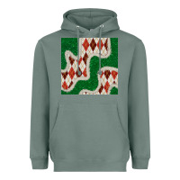 Sage christmas diamond plaid and green glitter seamless pattern Heavyweight Hoodie - BundleAndBundleShop