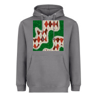 Storm christmas diamond plaid and green glitter seamless pattern Heavyweight Hoodie - BundleAndBundleShop