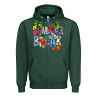 Sports Green summer break Zipper Hoodie - Zillion Design Studio