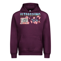 Mauve Wine ultrasound tech Urban Hoodie - MaliasSmallBusiness