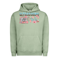 Pigment Oil Green ultrasound tech Urban Hoodie - MaliasSmallBusiness