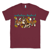 Burgundy western australian shepherd mom Classic Tee - texasbilliewilder