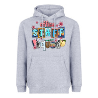 Heather Grey staff squad Heavyweight Hoodie - AdoDesignShop