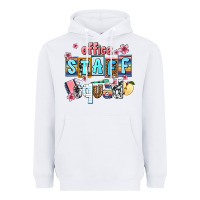 White staff squad Heavyweight Hoodie - AdoDesignShop