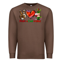 Chestnut peace love wine Premium Sweatshirt - AdoDesignShop