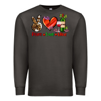 Smoke peace love wine Premium Sweatshirt - AdoDesignShop