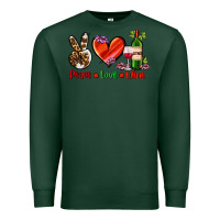 Sports Green peace love wine Premium Sweatshirt - AdoDesignShop
