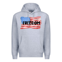 Heather Grey freedom usa Premium Hoodie - MaliasSmallBusiness
