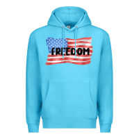 Ocean Blue freedom usa Premium Hoodie - MaliasSmallBusiness