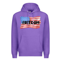 Purple freedom usa Premium Hoodie - MaliasSmallBusiness