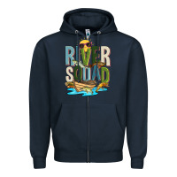 Navy river squad Zipper Hoodie - Zillion Design Studio
