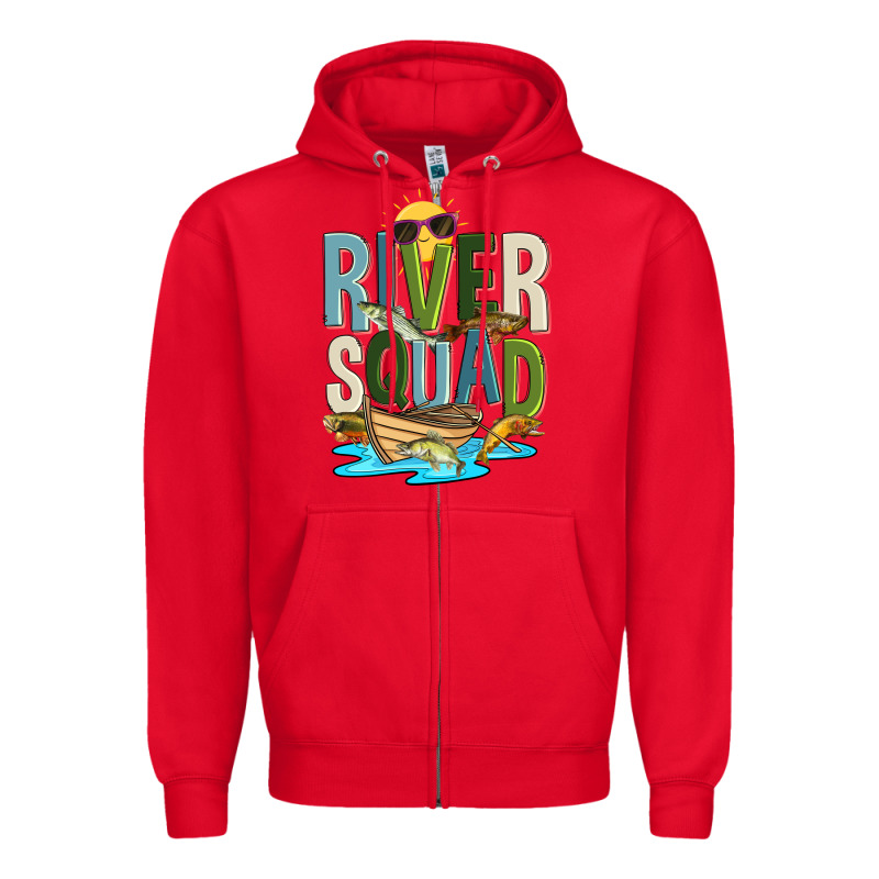 River Squad Zipper Hoodie by Zillion Design Studio | Teevron