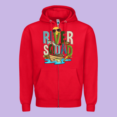 River Squad Zipper Hoodie Designed By Zillion Design Studio