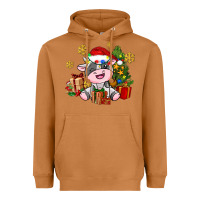 Meerkat little cute christmas cow Heavyweight Hoodie - AdoDesignShop