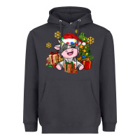 Smoke little cute christmas cow Heavyweight Hoodie - AdoDesignShop