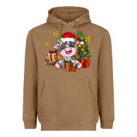 Toasted Coconut little cute christmas cow Heavyweight Hoodie - AdoDesignShop