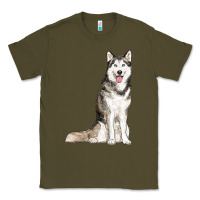 Army Green husky Classic Tee - RanaPortraitStore