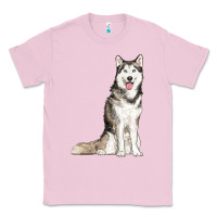 Bubblegum Pink husky Classic Tee - RanaPortraitStore