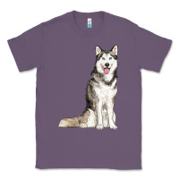 Lavender husky Classic Tee - RanaPortraitStore
