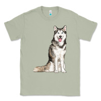 Matcha husky Classic Tee - RanaPortraitStore
