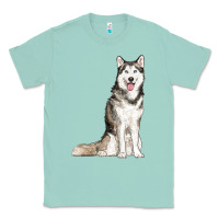 Seafoam husky Classic Tee - RanaPortraitStore