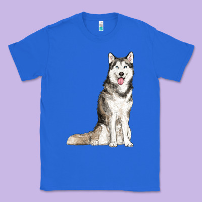 Husky Classic Tee Designed By Ranaportraitstore