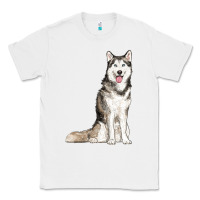 White husky Classic Tee - RanaPortraitStore