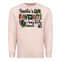Pale Pink santa's favorite x ray tech Premium Sweatshirt - AdoDesignShop
