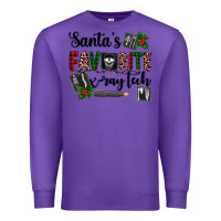 Purple santa's favorite x ray tech Premium Sweatshirt - AdoDesignShop