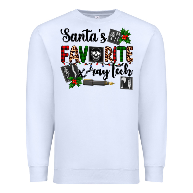 Santa's Favorite X Ray Tech Premium Sweatshirt by AdoDesignShop | Teevron
