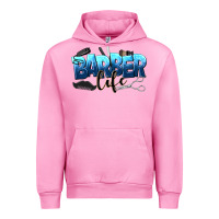 Fuchsia Pink barber life Urban Hoodie - NancyCooperArtShop