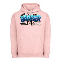 Pigment Salmon barber life Urban Hoodie - NancyCooperArtShop