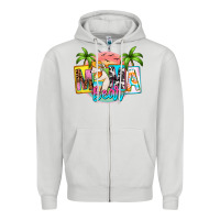 Dove Grey mama bear summer Zipper Hoodie - Zillion Design Studio