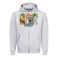 Heather Grey mama bear summer Zipper Hoodie - Zillion Design Studio
