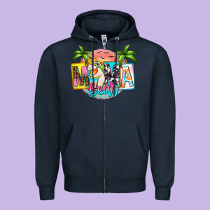 Mama Bear Summer Zipper Hoodie Designed By Zillion Design Studio